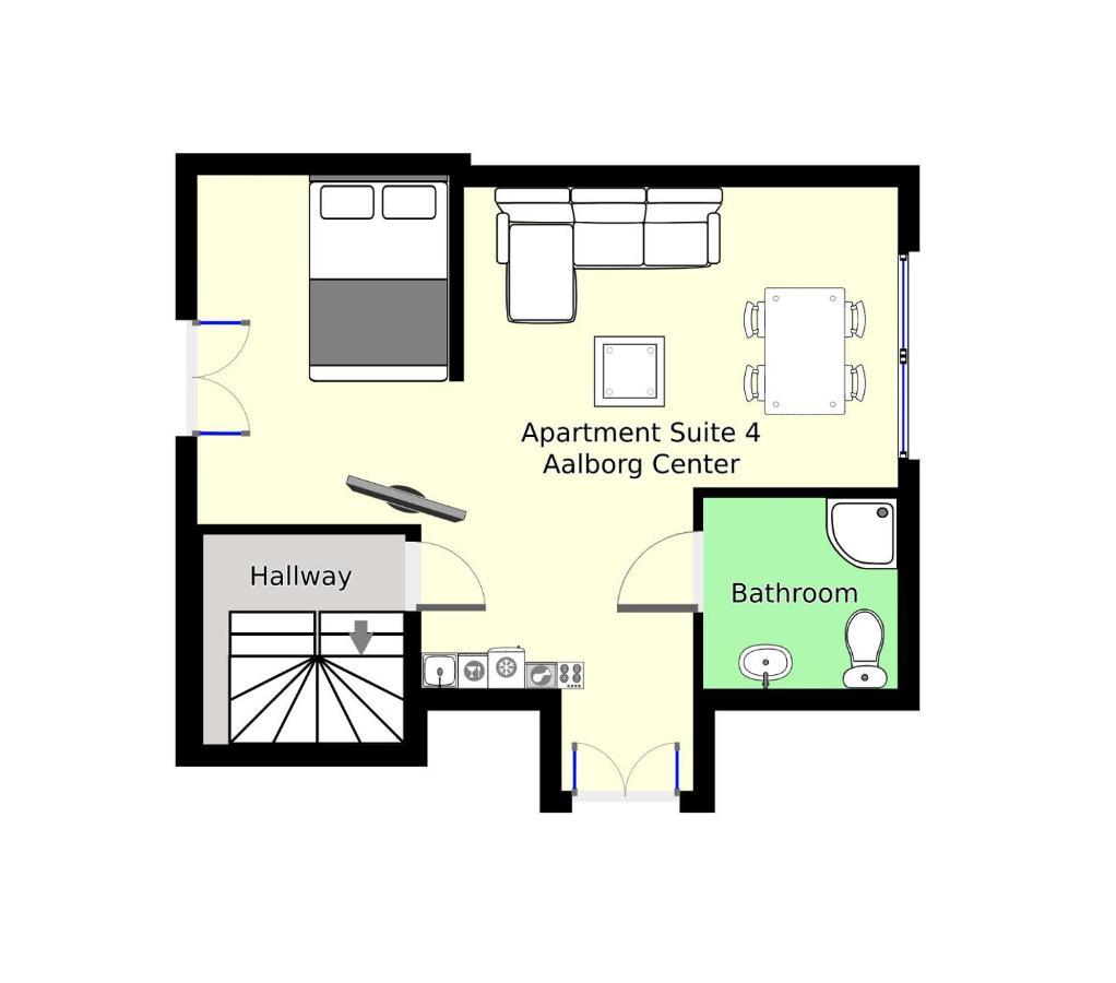 Aday - Apartment Suite 4 Aalborg Center المظهر الخارجي الصورة